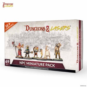 Archon Studio  DNL0043 Dungeons & Lasers Miniatures: NPC MINIATURE PACK
