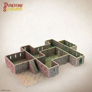 Archon Studio  DNL0054 Dungeons & Lasers Starter Set: GRAND STRONGHOLD