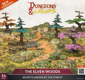 Archon Studio  DNL0056 Dungeons & Lasers Starter Set: THE ELVEN WOODS