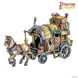 Archon Studio  DNL0060 Dungeons & Lasers Miniatures: STAGECOACH