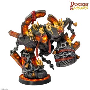 Archon Studio  DNL0100 Dungeons & Lasers Miniatures: RUNIC GOLEMS