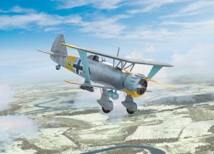 ICM 1:32 32015 Hs 123A-1 (late), WWII German attack aircraft  (100% new molds)