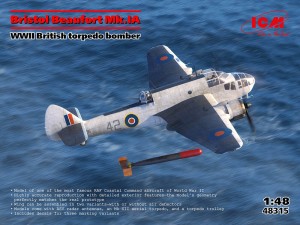 ICM 1:48 48315 Bristol Beaufort Mk.IA, WWII British torpedo bomber