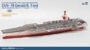 Magic Factory 1:700 6502 Clear Painted Colorful U.S. Navy  Gerald R. Ford-class aircraft carrier- USS Gerald R. Ford CVN-78