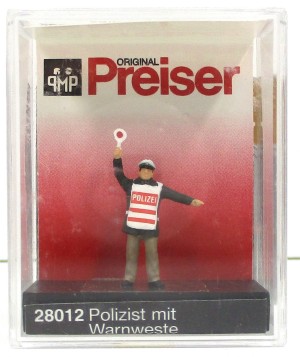 Preiser Exclusiv 28012 Polizist Warnweste Einzel Figuren H0 1:87 OVP (5820K)