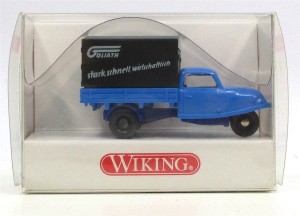 Wiking 1/87 8410317 Goli-Dreirad GOLIATH - OVP (Spur H0)(13-6)