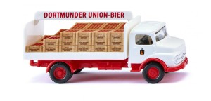 *Wiking 084804 Getränke-Lkw (MB Kurzhauber) "Dortmunder Union" Spur H0 1:87