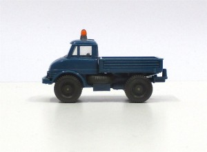 Wiking 1/87 Unimog 406 blau Blinklicht o. OVP (Spur H0)(14-11)