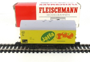Spur H0 Fleischmann 5043 gedeckter Güterwagen JAFFA OVP  (3389k)