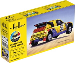 Heller 1:43 56189 STARTER KIT Peugeot 205 Turbo Rallye