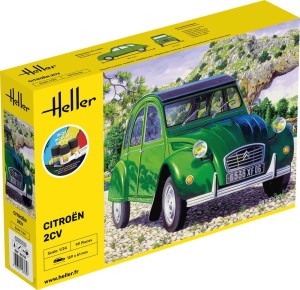 Heller 1:24 56765 STARTER KIT Citroen 2 CV