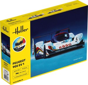 Heller 1:24 56718 STARTER KIT Peugeot 905 EV 1