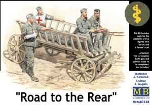 Master Box Ltd. 1:35 3558 Road to the rear 5 figs + cart