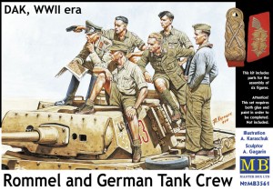 Master Box Ltd. 1:35 3561 Rommel & German tank crew, DAK, WWII era