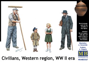 Master Box Ltd. 1:35 3567 Civilians, Western region, WWII era