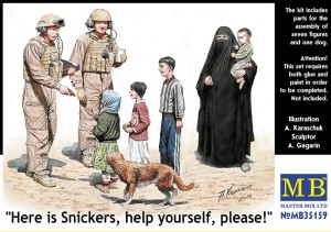 Master Box Ltd. 1:35 35159 Here is Snickers help yourself, please