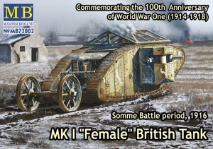 Master Box Ltd. 1:72 72002 Mk IFemaleBritish tank,Somme battle 1916