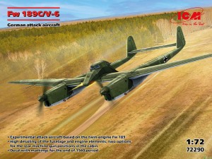 ICM 1:72 72290 Fw 189C/V-6, German attack aircraft