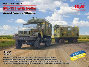 ICM 1:72 72817 ZiL-131, Truck with trailer Armed Forces of Ukraine