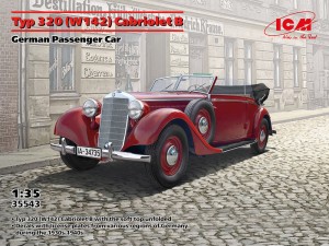 ICM 1:35 35543 Typ 320 (W142) Cabriolet B, German Passenger Car