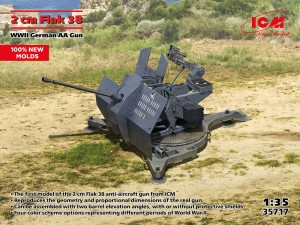 ICM 1:35 35717 Flak 38, WWII German AA Gun (100% new molds)