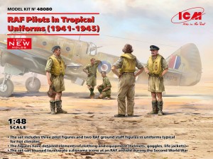 ICM 1:48 48080 RAF Pilots in Tropical Uniforms (1941-1945) (100% new molds)