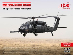 ICM 1:48 48360 MH-60L Black Hawk, US Special Forces Helicopter (100% new molds)