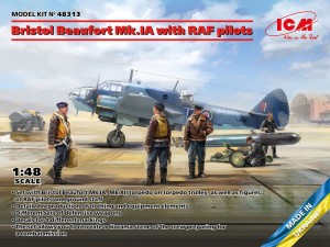 ICM 1:48 48313 Bristol Beaufort Mk.IA with RAF pilots