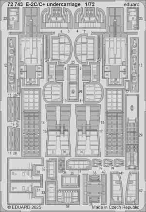 Eduard Accessories 1:72 72743 E-2C/C+ undercarriage  HELLER