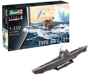 Revell 1:350 5154 German Submarine Type VII C/41