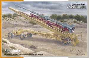 Special Hobby 1:72 100-SA72028 Rheinbote German WWII tactical ground to ground V-4 Rocket with Launcher
