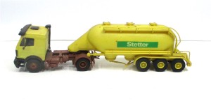 Kibri 1/87 MB Eutersilo-Sattelzug STETTER patiniert o.OVP (70-49)