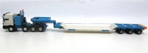 Kibri 1/87 MB Schwerlastsattelzugmaschine mit Tiefladerauflieger o.OVP (4432k)