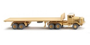 *Wiking 055408 Flachpritschensattelzug (Kaelble) - sandgelb Spur H0 1:87