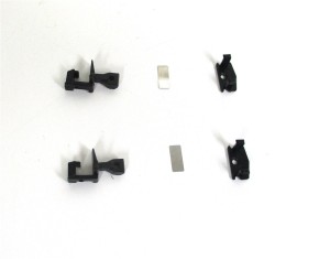 Fleischmann N SET 2x Norm-Kupplungs, Blattfeder, Deckel (lange Stege)(6446k)