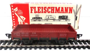 Spur H0 Fleischmann 5011 Güterwagen Niederbordwagen DB OVP (4468k)