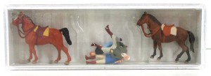 Spur H0 Preiser 10503 Figuren Auf dem Reiterhof OVP (6530k)