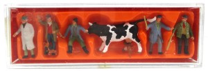 Spur H0 Preiser 10048 Figuren Viehhandel OVP (6534k)