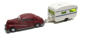 Wiking H0 1/87 BME 501 + Wohnwagen Modell o. OVP  (75-1)