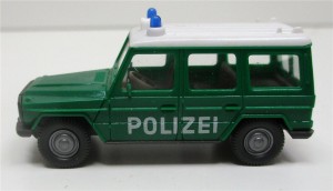 Wiking H0 1/87 Mercedes Benz Geländewagen Polizei Modell o. OVP  (52-5)