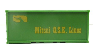 Spur H0 Containermodell Mitsui Q S K Lines grün 20ft (1:87)(133-5)