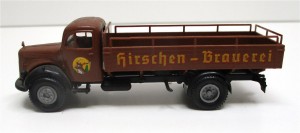 Brekina H0 1/87 MB L311 Getränkepritsche Hirschen Brauerei o.OVP (Spur H0) (57-9)