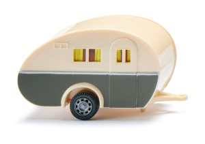 Wiking H0 1/87 05401 Wohnwagen - elfenbein/quarzgrau - OVP NEU