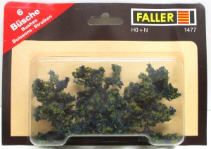 Faller H0/N  1477 Büsche grün-blau, farbig belaubt - OVP (4639k)