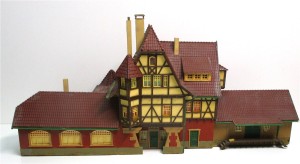 Spur H0 Vollmer Bahnhof Neuffen Beleuchtung Fertigmodell 