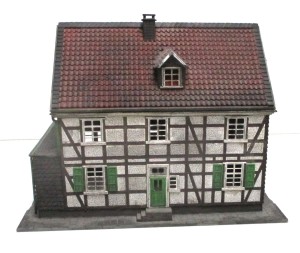 Spur H0 Fachwerk/Schieferhaus aus dem Bergischen, patiniert Fertigmodell 