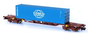 MFTrain N MF33440 Containerwagen Sgmns EVB Logistik - NEU
