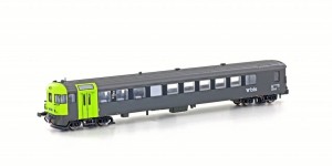 Hobbytrain N H23942 Steuerwagen BLS BDt Autoverladung grau-grün Ep VI - NEU
