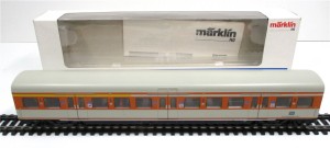 Spur H0 Märklin 4183 S-Bahn-Wagen 1./2.KL DB orange-grau OVP (129/130k)