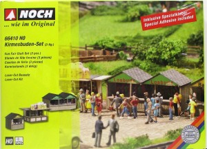 Noch H0 66410 Kirmesbudenset 3tlg Bausatz - OVP NEU (453k)
